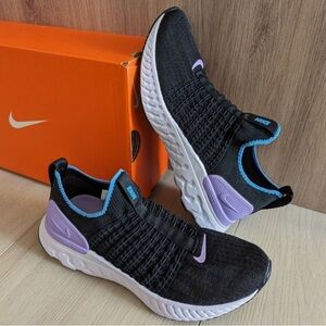 Nike React Phantom Run Flyknit 2 Black Lilac Women’s